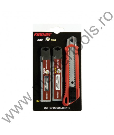 KRONUS Cutter 160 mm + Set 10 lame schimb pentru cutter C60+ Set 10 lame schimb pentru cutter SK4 - 7556/12AS