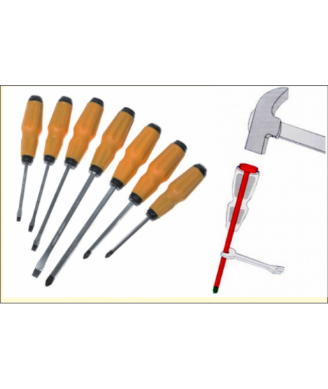 DEDRA 0603 Set sapte surubelnite de impact