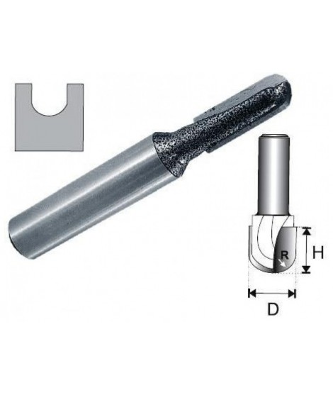 DEDRA Freza pentru prelucrat lemn 8 mm