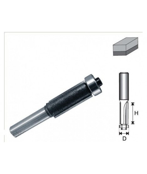 DEDRA Freza semirotunda pentru canelat 8 mm