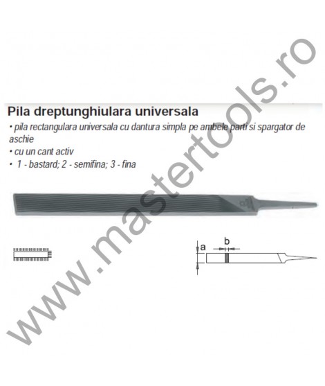 TOME FETEIRA Pile dreptunghiulare universale - UP/297