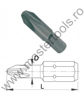 602393 UNIOR Set 3 biti hexV1/4"  Forma C 6.3 profil Phillips PH 4
