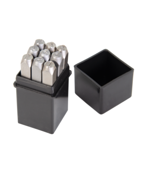 TOPMASTER 349202 Set 9 Poansoane 6 mm 0-9