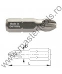 USH Bit hexagonal 1/4" DIN 3126 - Forma C 6,3 - profil Phillips - STAINLESS STEEL PH