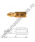 USH Seturi 10 Biti hexagonali 1/4" DIN 3126 - Forma C 6,3 - profil Pozidriv - ISOTIN® PZ
