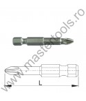 COBIT Bit TORSION 1/4" DIN/ISO 1173 - Forma E 6,3 - profil Pozidriv
