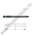 USH Biti hexagonali 1/4" DIN 3126 - Forma E 6,3 - profil Pozidriv lung - INDUSTRY PZ XL