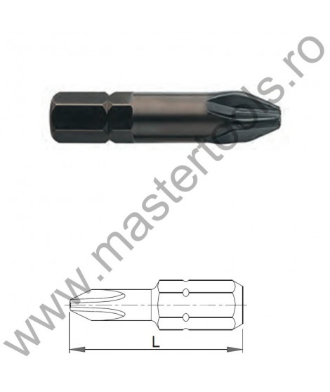 USH Seturi 5 Biti hexagonali 5/16" DIN 3126 - Forma C 8 - profil Pozidriv - QUALITY INDUSTRY PZ