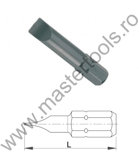 602419 UNIOR Set 3 biti hex 5/16" Forma C 8 - profil lat, 2.0x12.0 mm