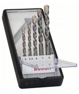BOSCH 2607010526 Robust Line CYL-3 Set cinci burghie pentru beton 5-8 mm