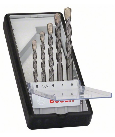 BOSCH 2607010526 Robust Line CYL-3 Set cinci burghie pentru beton 5-8 mm