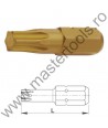 604825 UNIOR Set 3 biti hexagonal 1/4" TiN Forma C 6.3 - profil TX 30