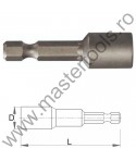 COBIT Biti tubulari 50 mm cu magnet 1/4" E 6,3
