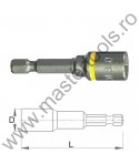 COBIT Biti tubulari de IMPACT 50 mm cu magnet 1/4" E 6,3