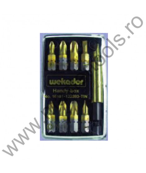 WEKADOR Trusa biti si accesorii 10 piese - 161181-020970-ZRN