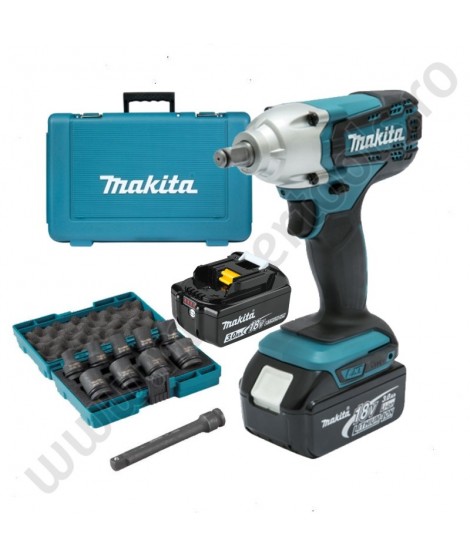 Masina de insurubat cu impact 190Nm cu doi acumulatori Li-Ion de 18V