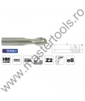 TIVOLY Freze cilindro frontale cu cap semisferic, din carbura HM, Z2, norma TIVOLY 8236061