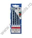 BOHRCRAFT Trusa burghie placate TCT pentru zidarie 5 piese S410