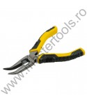STANLEY Cleste cu maner control grip cu varf lung curbat 150 mm