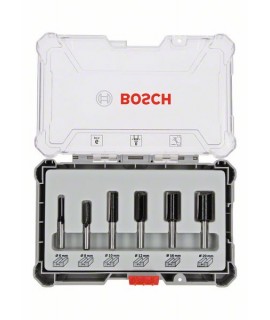 BOSCH 2607017466 Set 6 freze lemn de profilat cant tija 8 mm