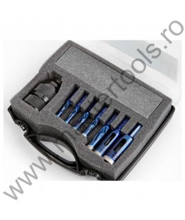 DIAGER Set de 9 carote cu carbura diamantata pentru placi ceramice