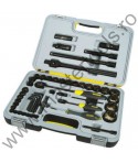 STANLEY Set tubulare 1/4 si 1/2 crom negru 60 piese