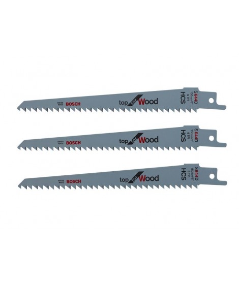 F016800303 BOSCH Set 3 cutite pentru fierastrau 150mm, 6TPI