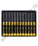TOPMASTER Set 12 surubelnite de precizie