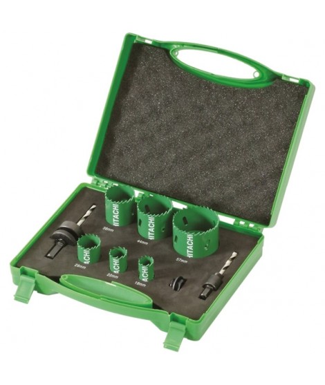 4101071 HIKOKI Set 6 carote HSS Bimetal 19-57 mm 2 niplu adaptor