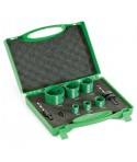 4101072 HIKOKI Set 6 carote HSS Bimetal 22-64mm 2 adaptoare de prindere