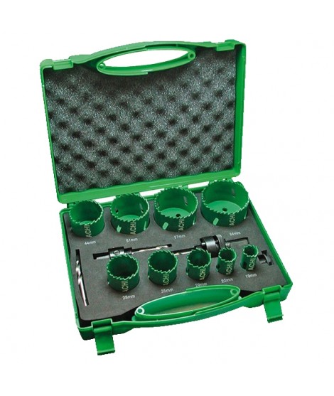 4101073 HIKOKI Set 9 carote HSS Bimetal 2 adaptoare 1 burghiu