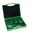 4101074 HIKOKI Set 13 carote HSS Bimetal 19-76 mm 2 adaptoare de prindere