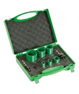 4101075 HITACHI HIKOKI Set 6 carote HSS Bimetal 2 adaptoare de prindere