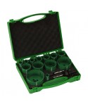 4101076 HIKOKI Set 13 carote HSS Bimetal 19-82 mm 2 adaptoare de prindere