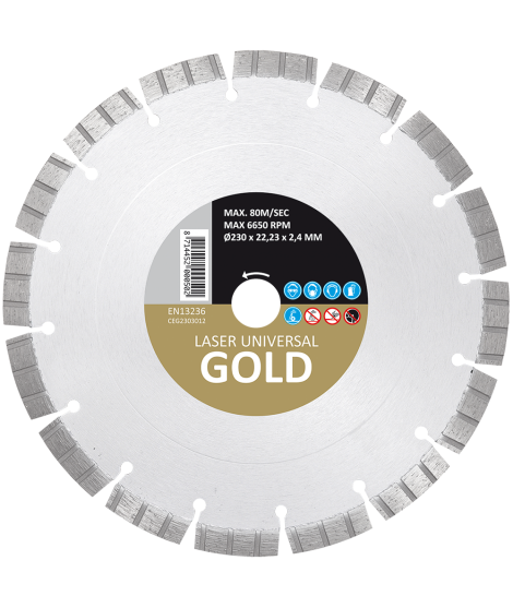 CARAT CEG1253010 Disc diamantat universal GOLD 125x22.23 mm