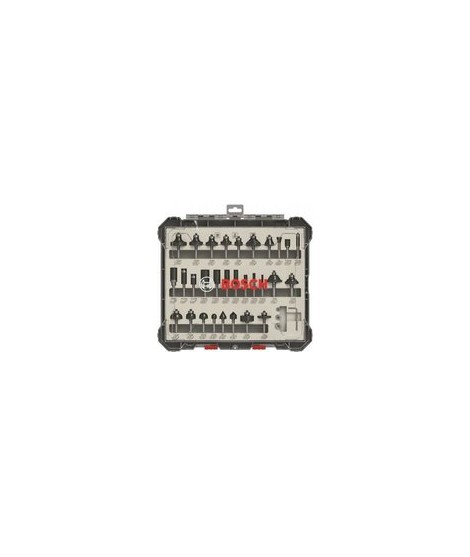BOSCH 2607017474 Set freze lemn profilat canturi 30 buc cu tija 6 mm