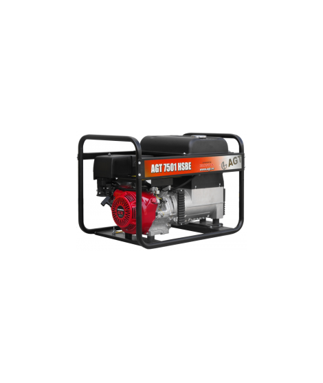 Generator de curent AGT 7501 HSBE R16 6.4kVA motor Honda GX390 pe benzina