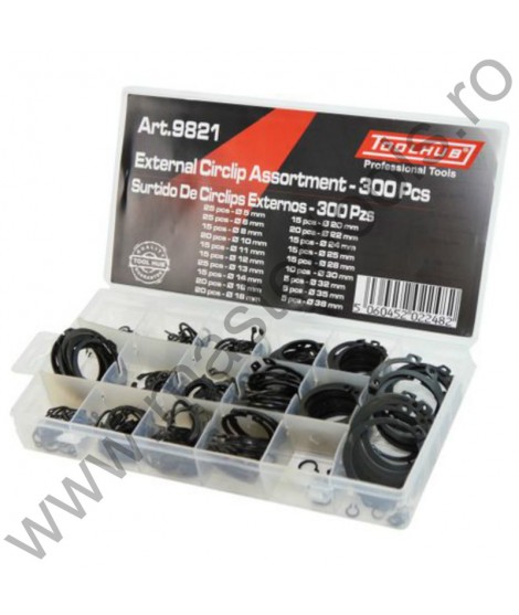 TOOLHUB Truse cu sigurante seeger exterior 300 bucati