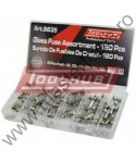 TOOLHUB Trusa cu sigurante din sticla 120 bucati