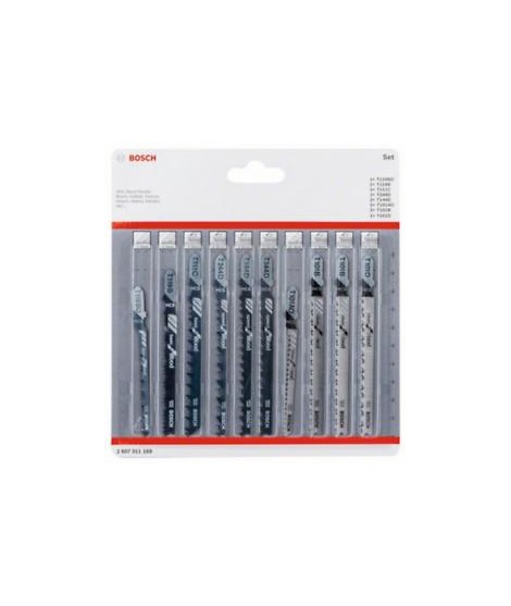 BOSCH 2607011169 Set panze fierastrau vertical 10 bucati pentru lemn