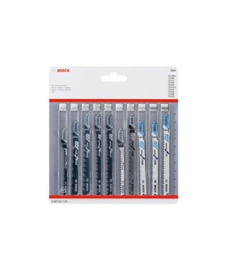 BOSCH 2607011170 Set 10 panze fierastrau vertical taiat lemn si metal