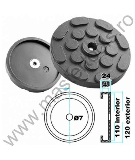 TOOLHUB LE-TACOG05 Tampon din cauciuc pentru elevator 110 mm