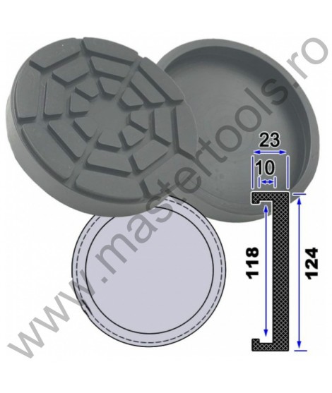 TOOLHUB LE-TACOG12 Tampon din cauciuc pentru elevator 118 mm