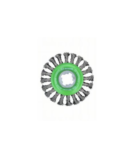 BOSCH 2608620733 Perie disc sarma cu noduri 115 mm pentru inox X-LOCK