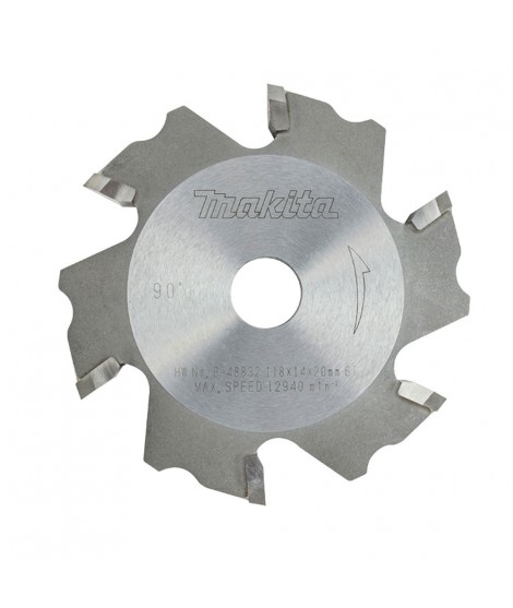 B-48860 MAKITA Disc taiere V canelura,118x20mm,unghi 135 grade,6 dinti