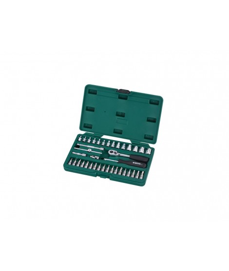 SATA SA09002 Trusa capete chei tubulare 1/4″ si accesorii 38 piese