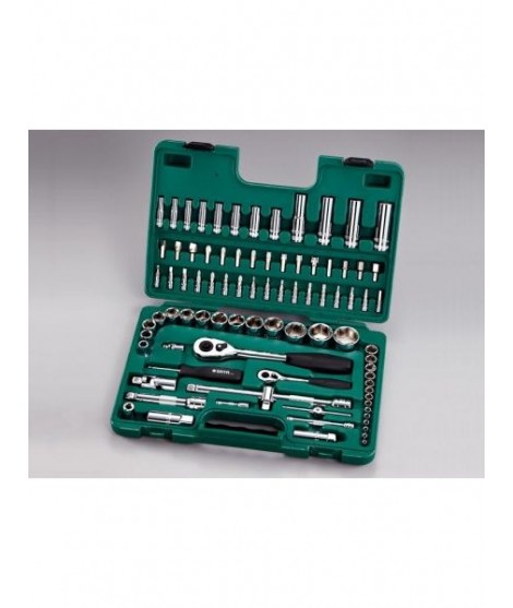 SATA SA09013 Trusa capete chei tubulare 1/4 inch plus 1/2 inch si accesorii 86 piese