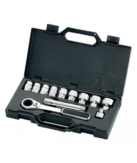 SATA SA09133 Trusa capete chei tubulare 1/2 inch cu antrenor cu clichet special 12 piese