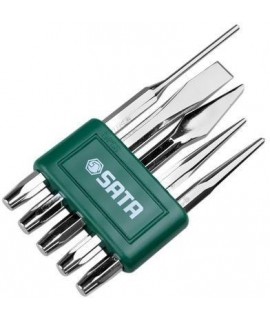 SATA SA09161 Set punctatoare si dalti 5 piese