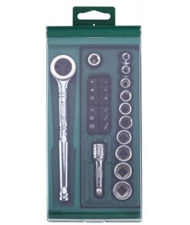 SATA SA09206 Trusa capete chei tubulare si accesorii 1/4 inch 25 piese